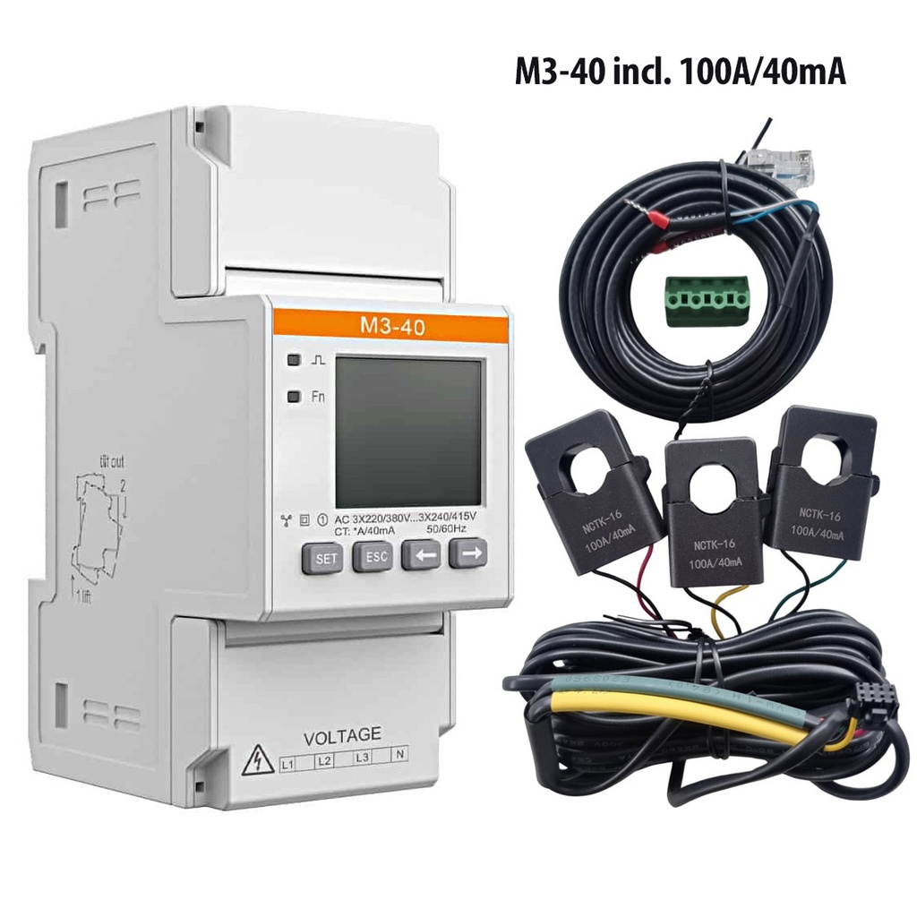 Solax 3Ph Meter M3-40 incl. 100A/40mA