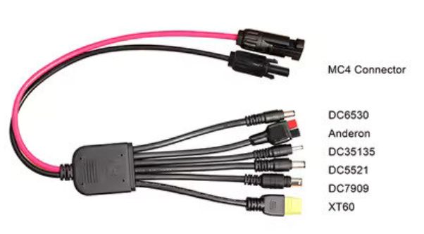 [120104] Shenzhen LianLiSolar LL-CA06 - MC4 to 6 connectors