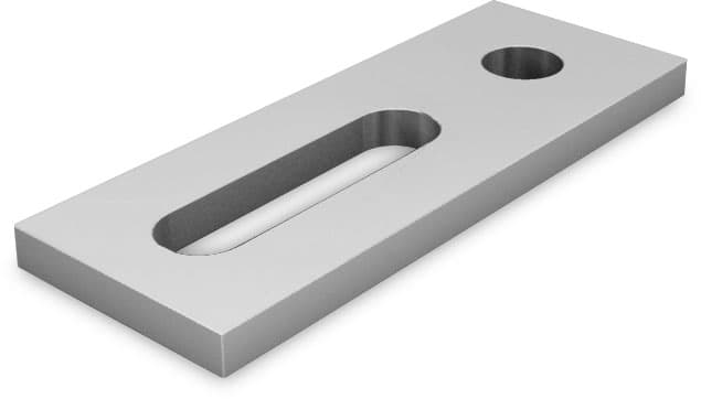 K2 Adapter plate M12 Aluminium 40x90